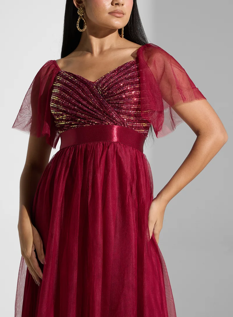 Ella Limited Edition Sequin Bodice Tulle Dress