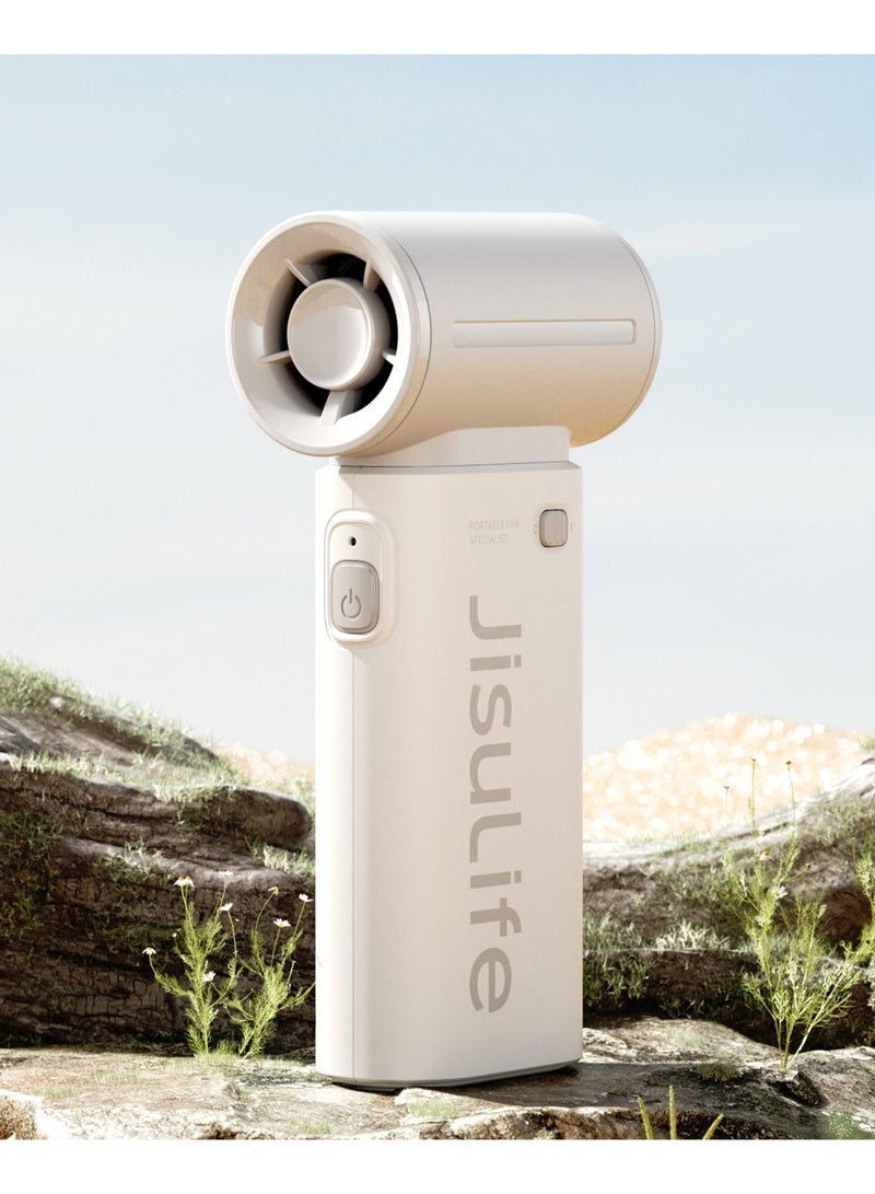 Jisulife Elec 9  Handheld Turbo Fan with Adjustable Speeds  3600mAh Rechargeable Battery - Image 5