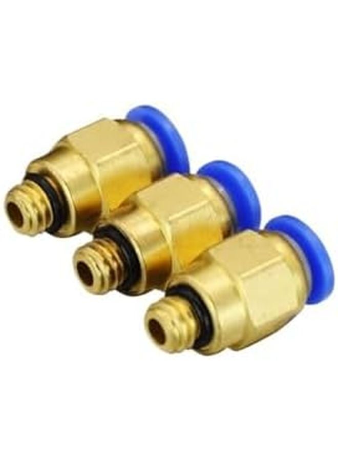 10 قطعة من وصلات الهواء المضغوط المستقيمة الذكورية PC4 M6 4 مم للإطلاق السريع - Image 2