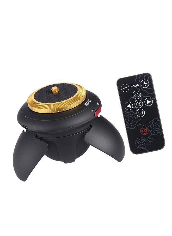 Afi - Mini Electric Panorama Head 360° Rotation Time Lapse Tripod Head for Selfie Stick Smartphones for GoPro Action Camera Pocket Camera Micro SLR Camera - Image 1