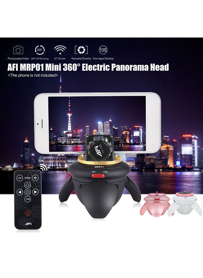 Afi - Mini Electric Panorama Head 360° Rotation Time Lapse Tripod Head for Selfie Stick Smartphones for GoPro Action Camera Pocket Camera Micro SLR Camera - Image 1
