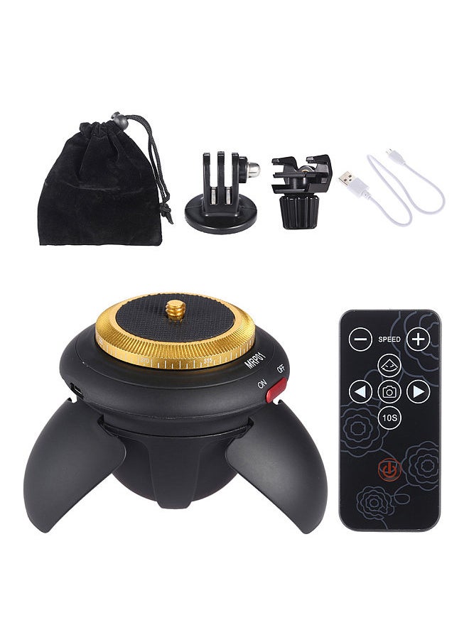 Afi - Mini Electric Panorama Head 360° Rotation Time Lapse Tripod Head for Selfie Stick Smartphones for GoPro Action Camera Pocket Camera Micro SLR Camera - Image 1