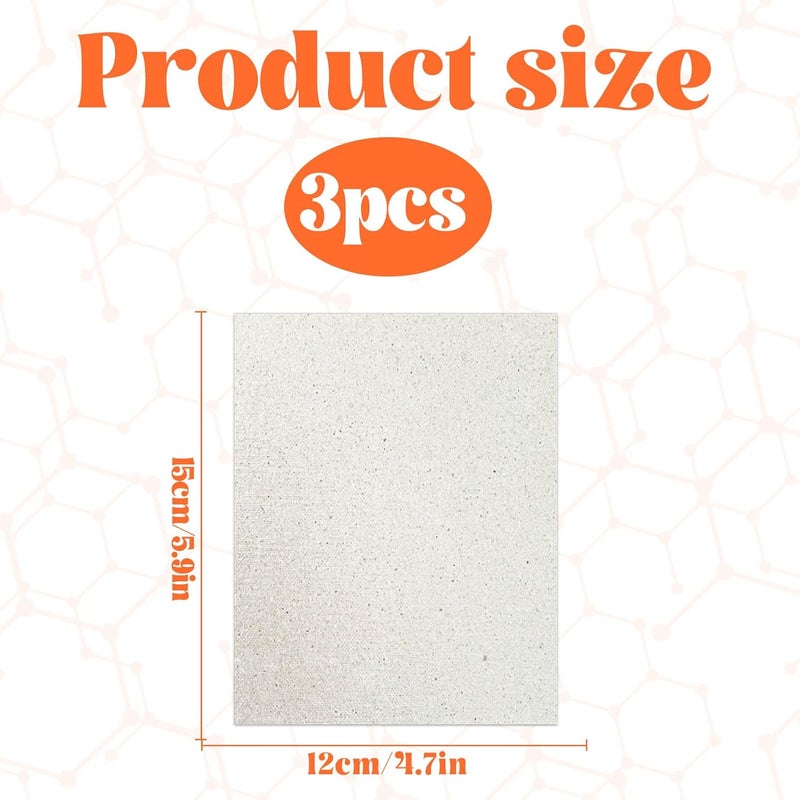 Eophmi Microwave Waveguide Cover Mica Plates Sheets, 3 PCS Mica Sheet, Microwave Oven Mica Plate Sheet, Microwave Mica Plate, Microwave Waveguide Cover Replacement, Cut to Size (150mm X 120mm) - Image 2