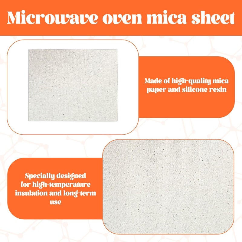 Eophmi Microwave Waveguide Cover Mica Plates Sheets, 3 PCS Mica Sheet, Microwave Oven Mica Plate Sheet, Microwave Mica Plate, Microwave Waveguide Cover Replacement, Cut to Size (150mm X 120mm) - Image 3