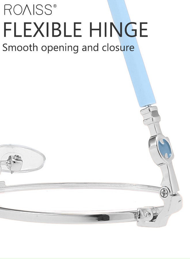 roaiss Kids Blue Light Blocking Glasses, Anti Eyestrain Computer Glasses, Gaming Eyewear UV400 Protection with Light Weight Metal Frame for Boys Girls and Children Age 3-12, Silver  - Image 4