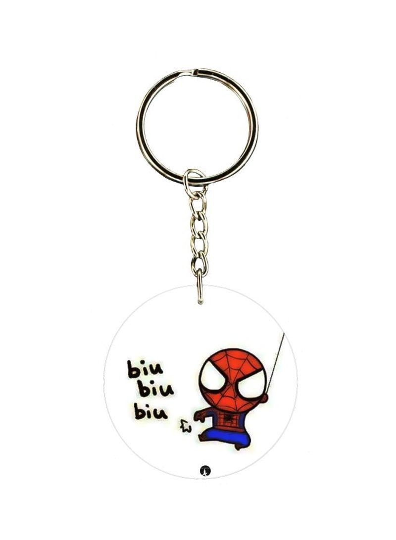 RKN Spiderman Printed Single Sided Keychain