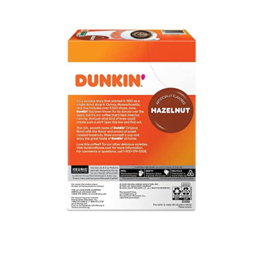 Dunkin Donuts Dunkin' Donuts 2518071 Hazelnut Coffee K-Cup Pods Medium Roast 24/Box (400848) - Image 5