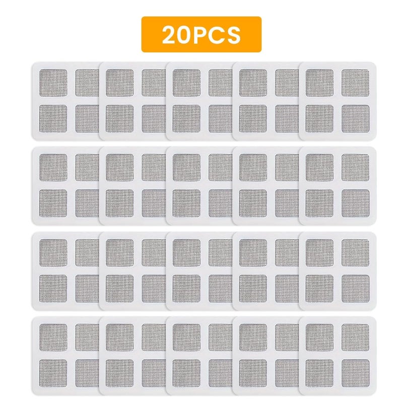 ZEVON® 20Pack Disposable Shower Drain Hair Catcher, Drain Hair Catcher Waterproof Mesh Stickers for Bathroom Accessories, Apartment Essentials for Kitchen, Sink, Bathtub (4" X 4") - Image 2