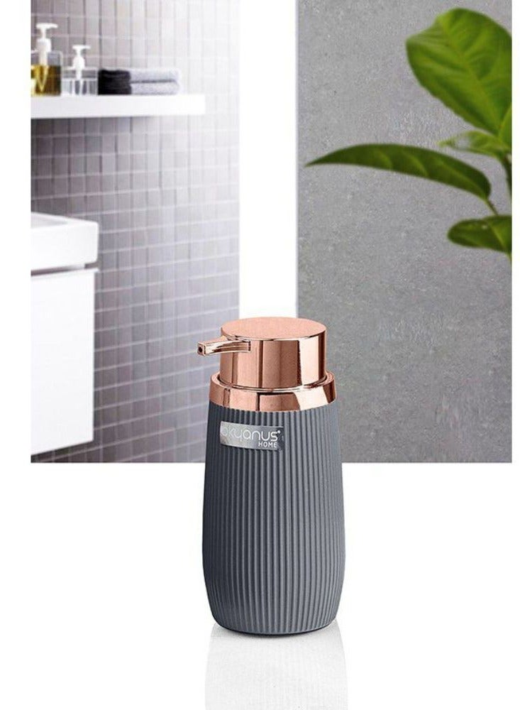 Okyanus Acrylic Circle Soap Dispenser For Bathroom Countertop Dishwasher Soap Dispenser Rose (Kitchen, Bathroom) (Grey) - Image 1