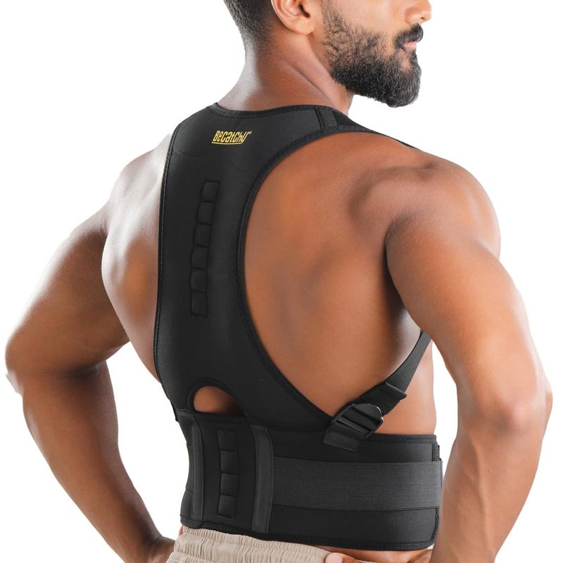 Becatchy Original Magnetic Back Corset for Men, Women, and Kids | Adjustable Back and Shoulder Corrector Corset - Image 1