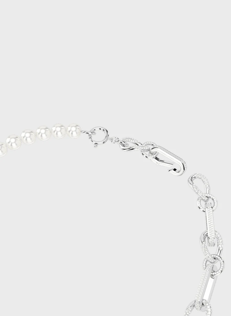 SWAROVSKI Dextera Pearl Detail Short Necklace