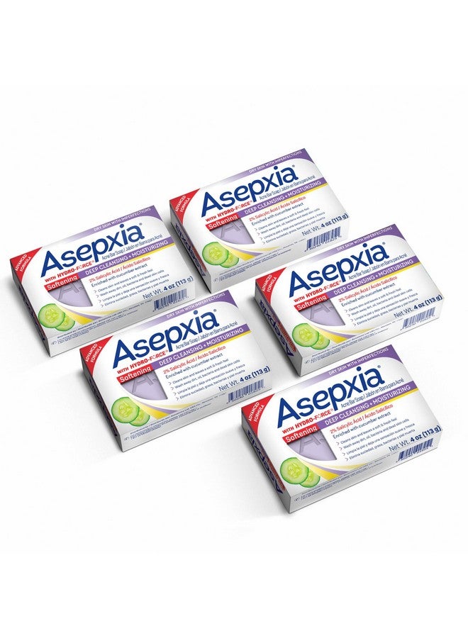 أسيبسيا صابون تنظيف وتنعيم البشرة، عبوة متعددة 4 أونصات (عبوة من 5 قطع) - Image 1