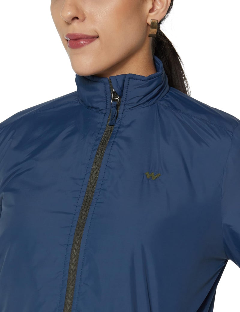Wildcraft Women's Basic Light Quilted Jacket, 30106 Blue - Image 3