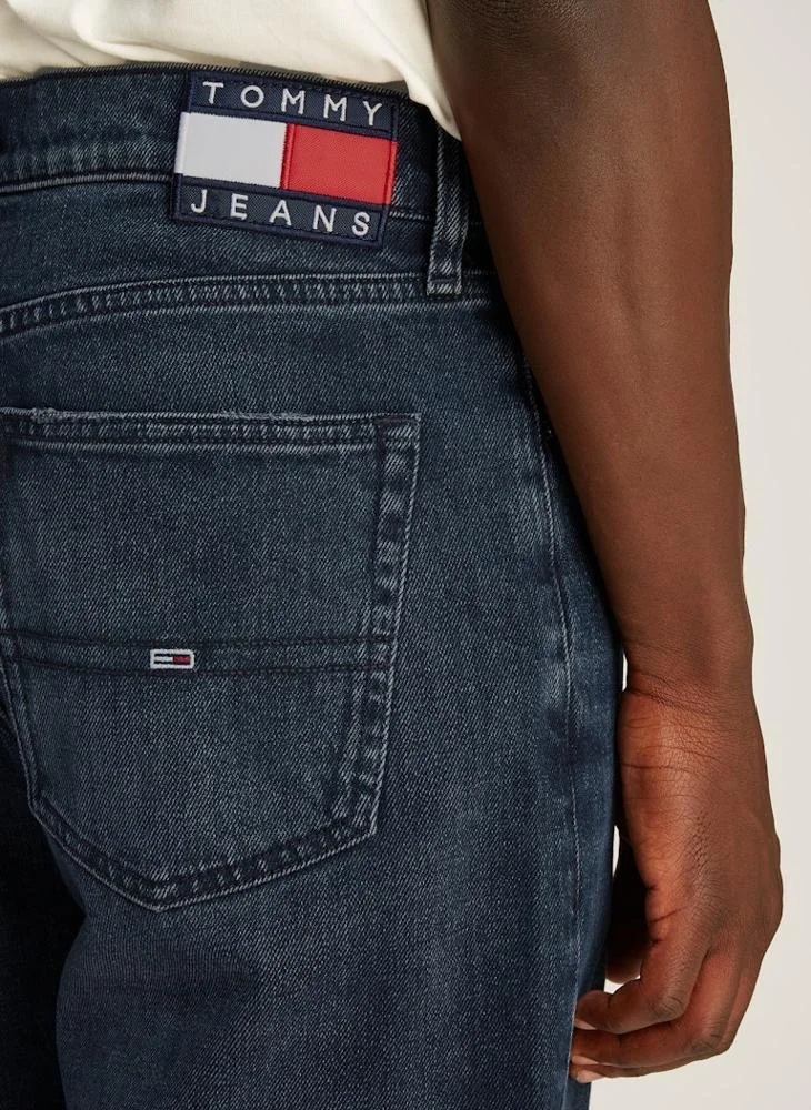 تومي جينز Straight Fit Rinse Wash Jeans