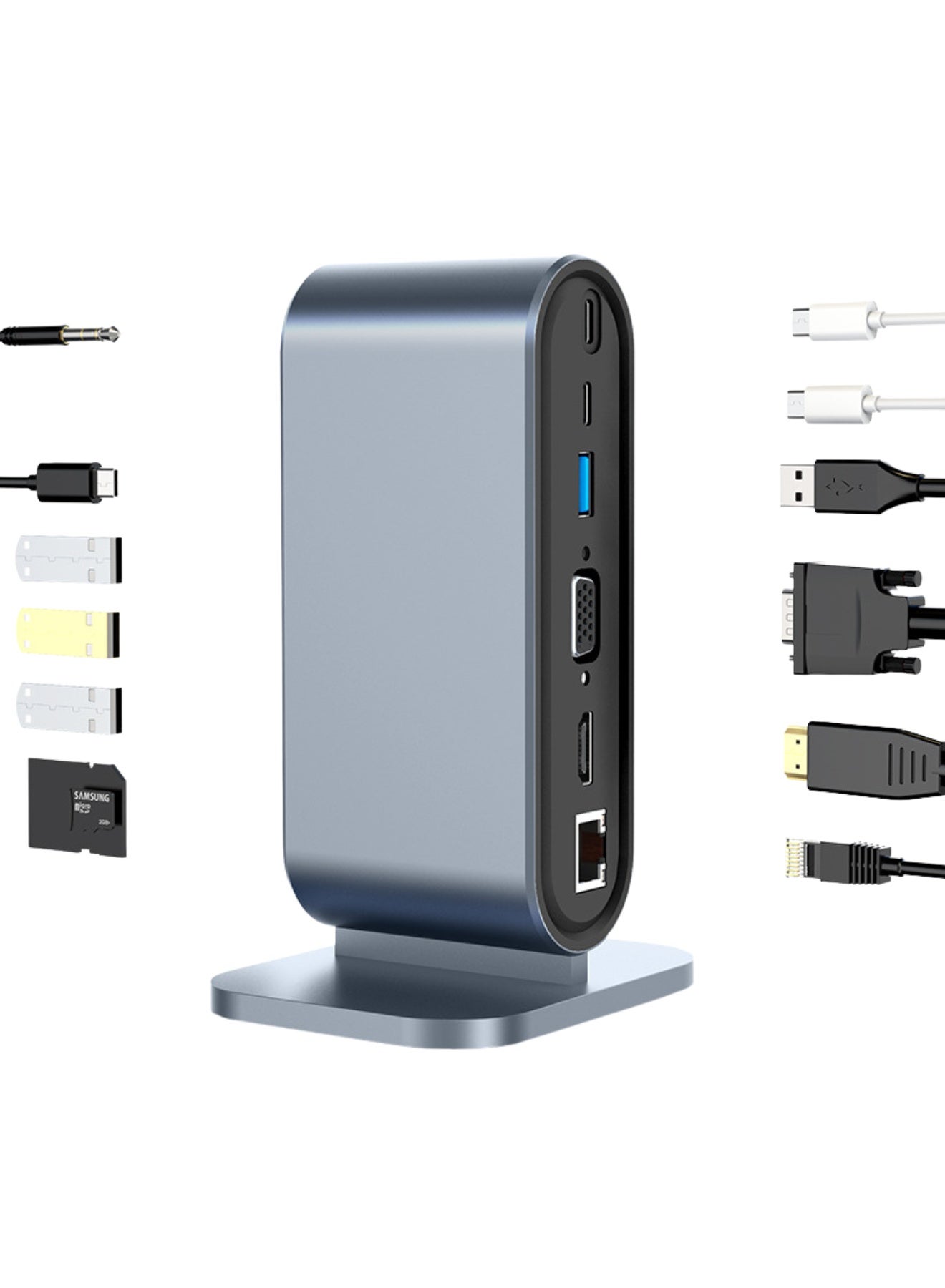 sktshiketro Sktshiketro 12-in-1 Usb C Docking Station usbc 100W