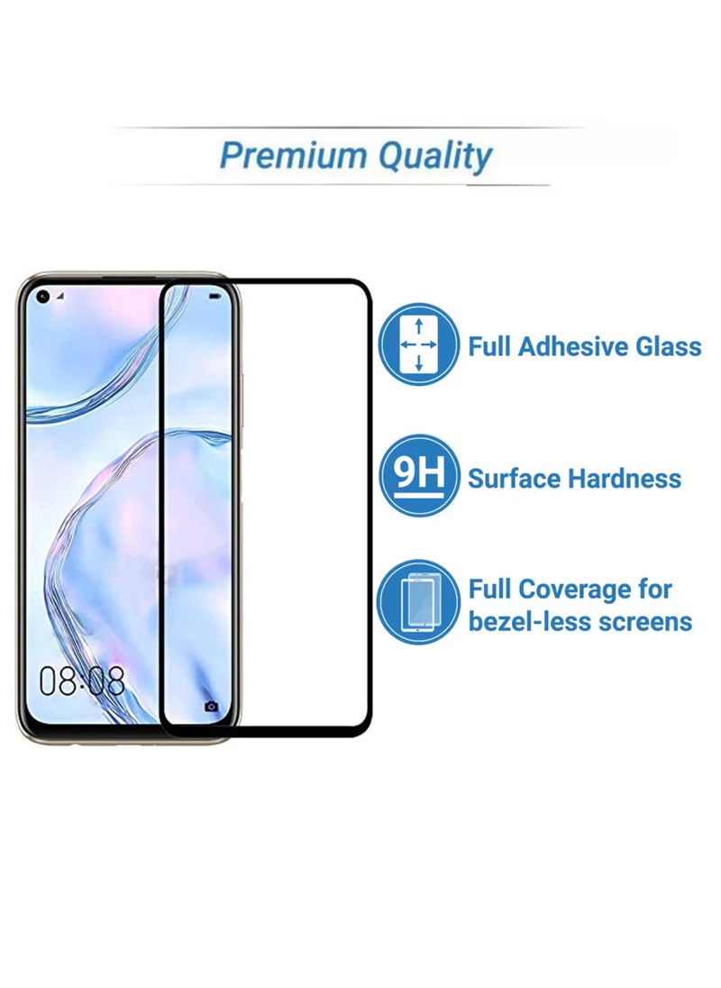 Generic - Huawei Nova 7i Screen Protector - Edge to Edge Tempered Glass Screen Protector - Black, High Transparency, Delicate Touch, Anti-Explosion, Smooth Arc Edges, Easy Installation. - Image 1