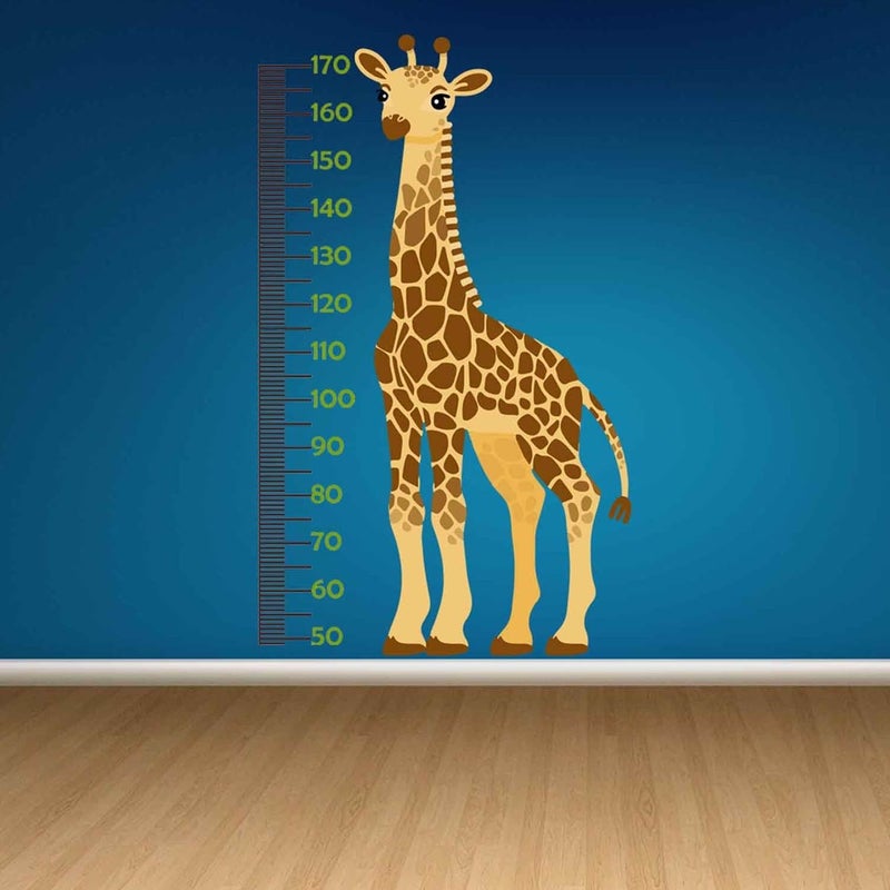 Kt Grup Kt Decoration Special Design Giraffe Height Measurement Kids Room Wall Sticker