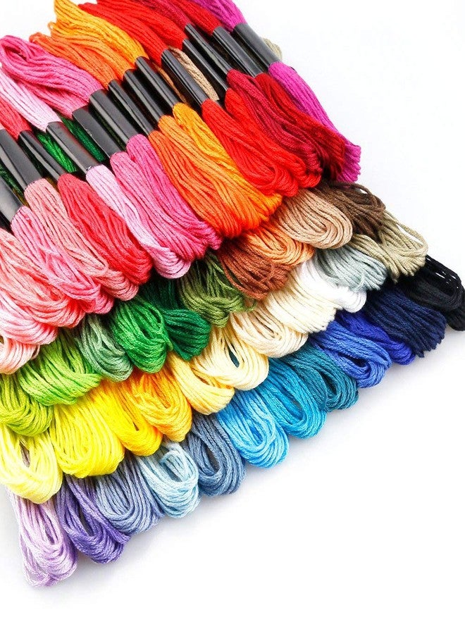 kkhouse 100pcs Random Color Embroidery DIY Silk Line Branch Threads Similar Dmc Thread Floss Skein Cross Stitch Thread - Image 1