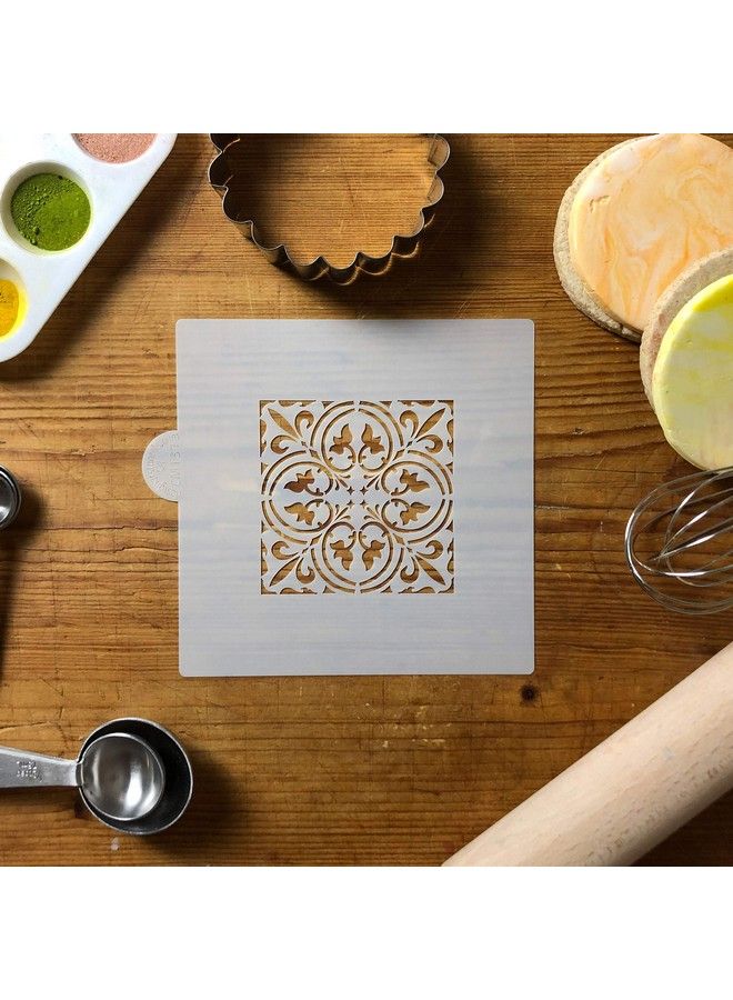 Designer Stencils قالب كعك وحرف صغير (3 بوصة) | قالب رسم قابل لإعادة الاستخدام للبلاط والكعك والأثاث وزينة الجدران والأرضيات | Cm137 من تصميم ستنسلز - Image 3