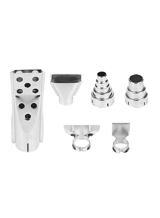 NIBEMINENT 6-Piece Universal Stainless Steel Hot Air Machine Accessories Silver