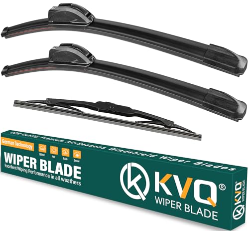 KVQ Windshield Wiper Blades Replacement for Jeep Patriot 2007-2017,Original Equipment Replacement Front Rear Wiper Blade Set - 21" 21" 10" (Set of 3) - Image 1