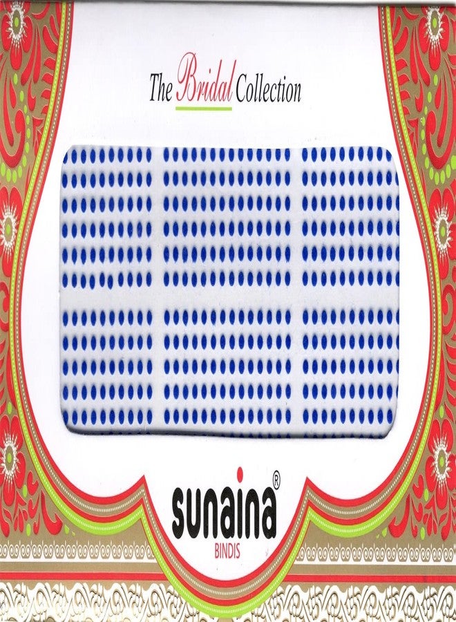 Sunaina Bridal Collection Blue Bindi for Women & Girls (size-7) (Size 2mm) - Image 2