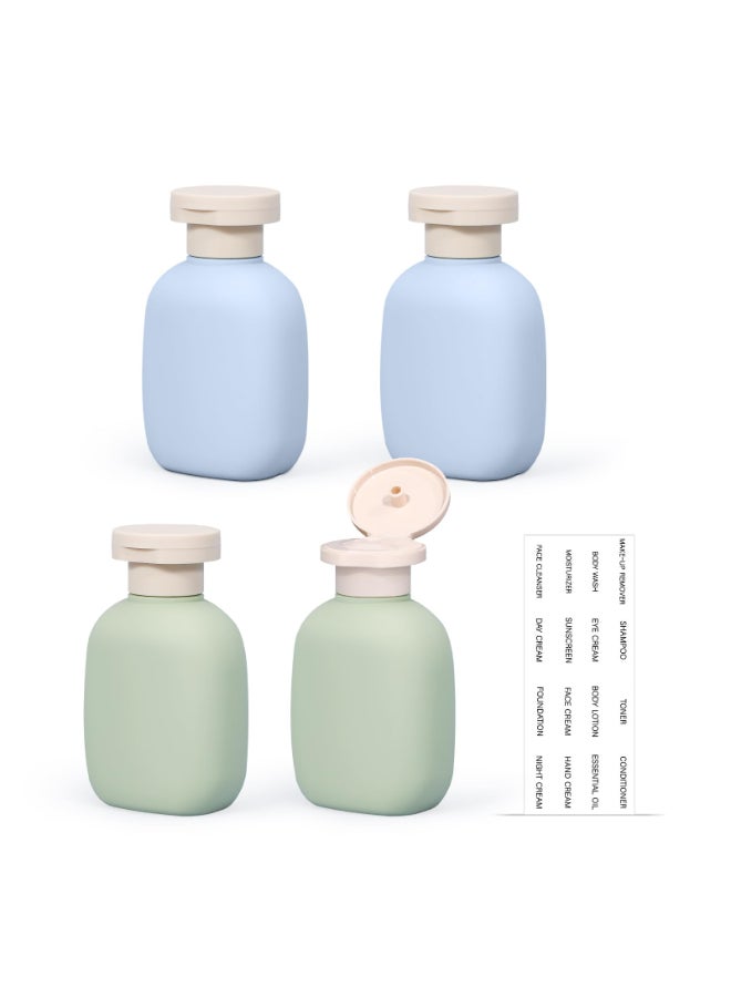 UMETASS 34 oz Small Plastic Travel Shampoo Bottles Empty Plastic Squeeze Bottles with Flip Cap for Toiletries Leakageproof Travel Shampoo and Conditioner Bottles - Image 2