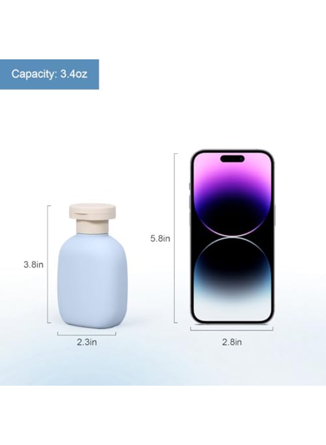 UMETASS 34 oz Small Plastic Travel Shampoo Bottles Empty Plastic Squeeze Bottles with Flip Cap for Toiletries Leakageproof Travel Shampoo and Conditioner Bottles - Image 3