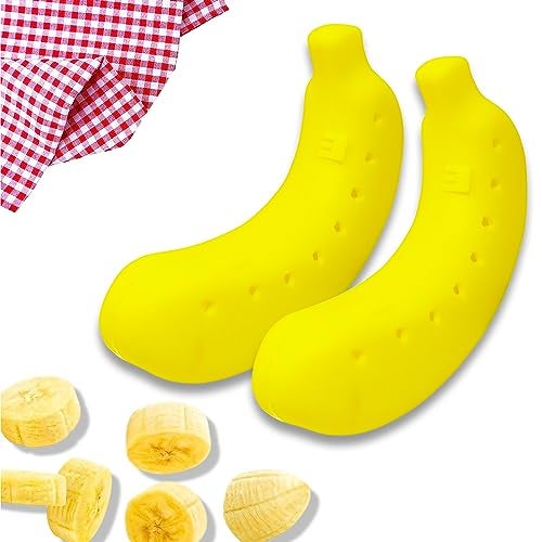 PARTEET Kitchenware Plastic Banana Storage Portable Plastic Case Cover And Plastic Container (Pack Of 2- Multicolor) - Image 1