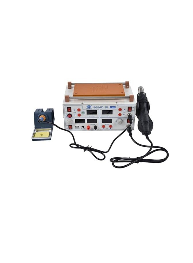 KCHOICE® 4 in 1 Closed Loop LED Display Air Gun Soldering Station Combined Type Sensor for Repair European standard AC220V  - Image 1