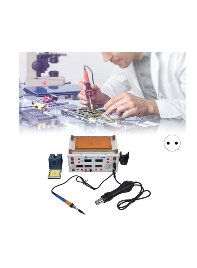 KCHOICE® 4 in 1 Closed Loop LED Display Air Gun Soldering Station Combined Type Sensor for Repair European standard AC220V  - Image 3
