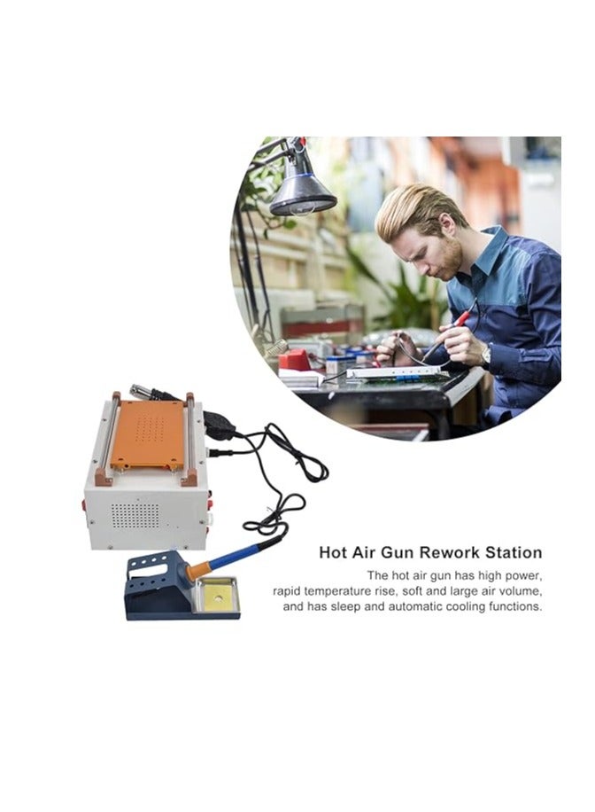 KCHOICE® 4 in 1 Closed Loop LED Display Air Gun Soldering Station Combined Type Sensor for Repair European standard AC220V  - Image 4