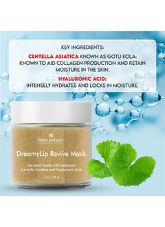 First Botany Lip Mask & Lip Balm 2 In 1 Nourishing & Hydrating Leaveon Overnight Lip Mask Or Lightweight Nonsticky Daytime Lip Care With Vitamin C Antioxidantscentella Asiatica And Hyaluronic Acid 1 Oz.  - Image 4