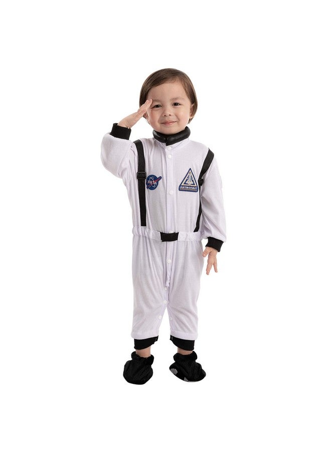 Spooktacular Creations Spooktacular Creations Toddler Halloween Astronaut Costume, Baby WhiteJumpsuit, Pilot Costume with Boots for Infant Roleplay, Dress-Up, Career Themed Party (Large (18-24 Mos))  - Image 5