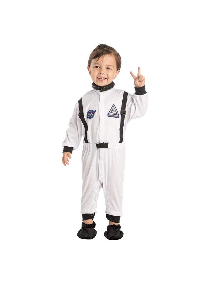 Spooktacular Creations Spooktacular Creations Toddler Halloween Astronaut Costume, Baby WhiteJumpsuit, Pilot Costume with Boots for Infant Roleplay, Dress-Up, Career Themed Party (Large (18-24 Mos))  - Image 2