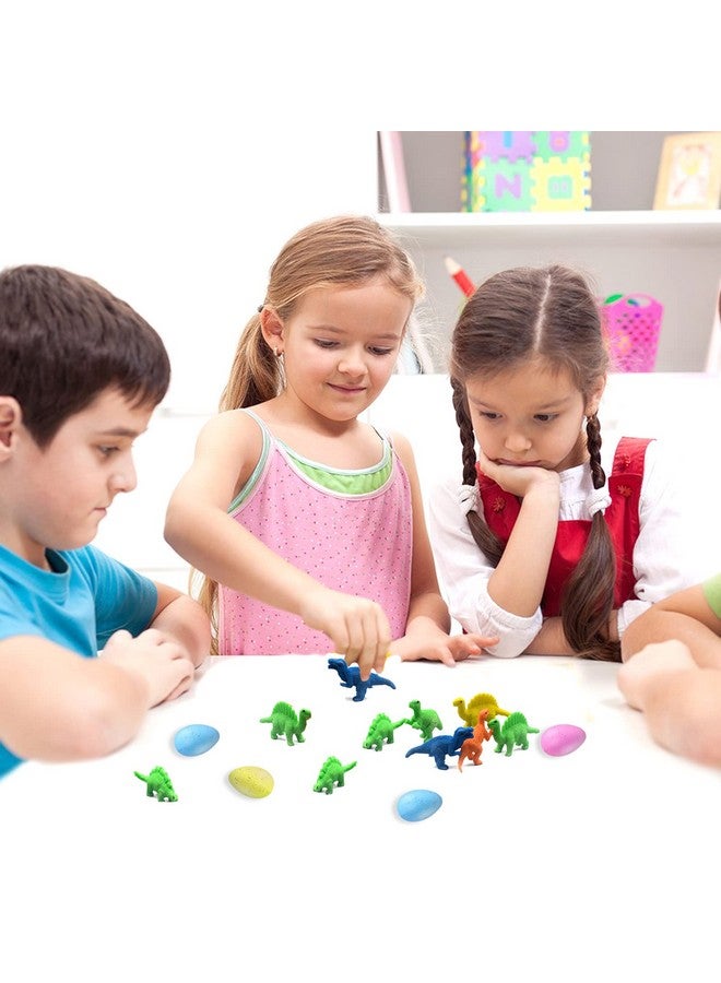 FASBET Dinosaur Party Favors Funny Mini Dinosaur Toys Dinosaur Birthday Party Supplies 24 Pack Dino Eggs And 24 Hatching Card Bulk Gifts Novelty Birthday Party Decorations For Kids Boys Girls Toddler - Image 5