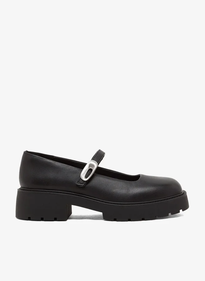 Calvin Klein Jeans Leather Chunky Mary Jane Loafers
