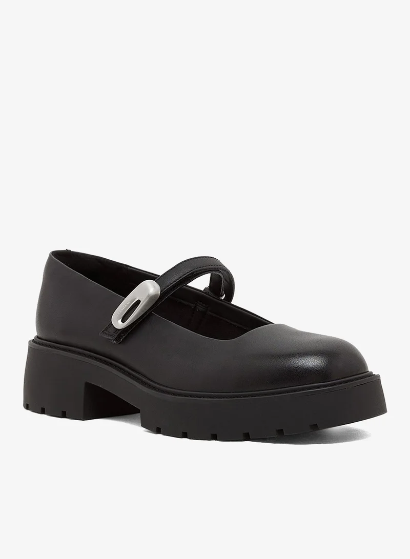 Calvin Klein Jeans Leather Chunky Mary Jane Loafers
