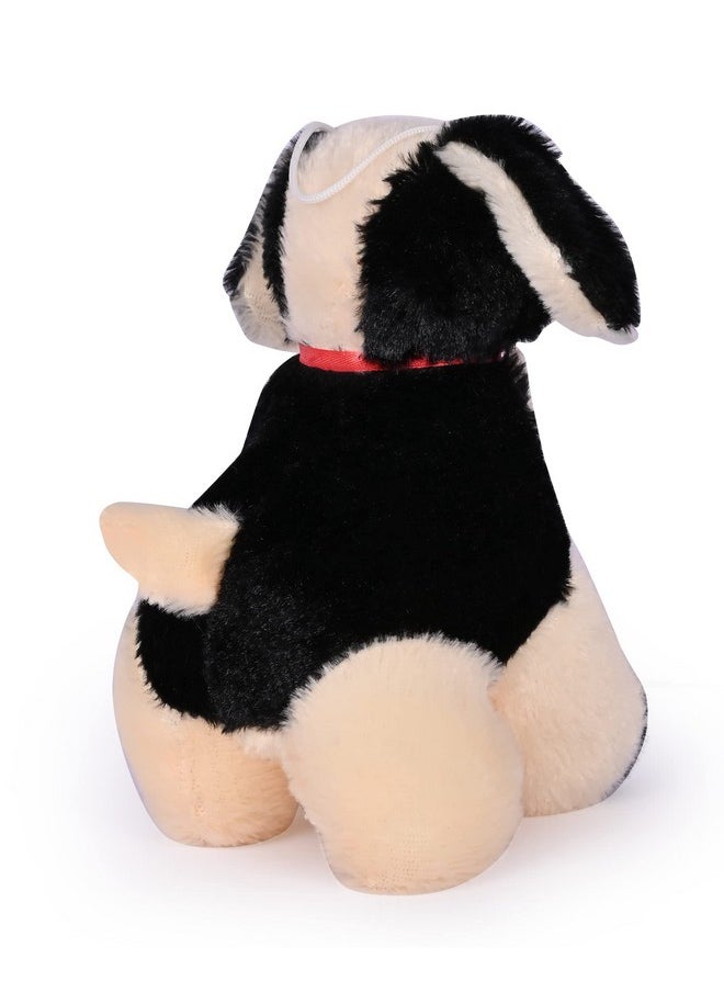 Besties Besties Dog Sitting Plush Soft Toy Cute Kids Animal Home Decor Boys/Girls 26 cm (Black)  - Image 4