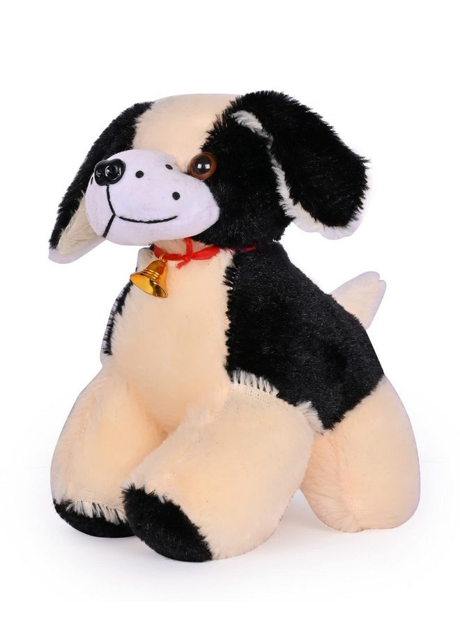 Besties Besties Dog Sitting Plush Soft Toy Cute Kids Animal Home Decor Boys/Girls 26 cm (Black)  - Image 3