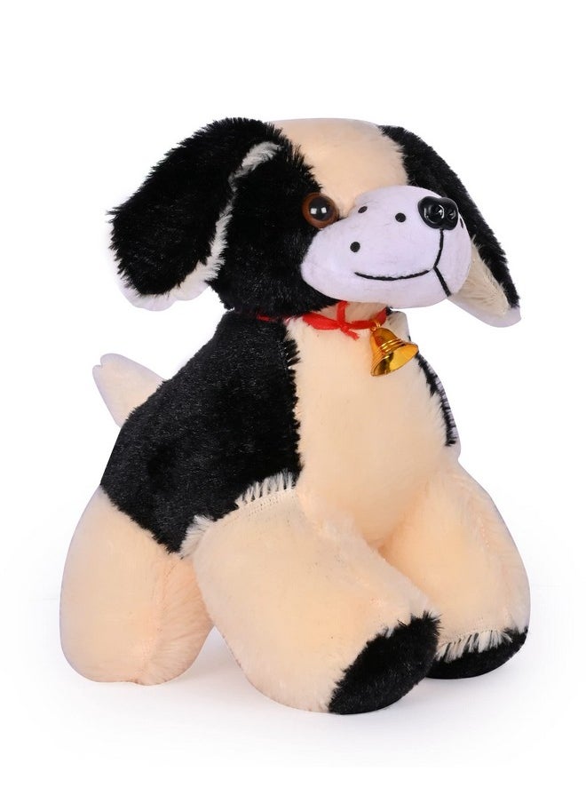 Besties Besties Dog Sitting Plush Soft Toy Cute Kids Animal Home Decor Boys/Girls 26 cm (Black)  - Image 2