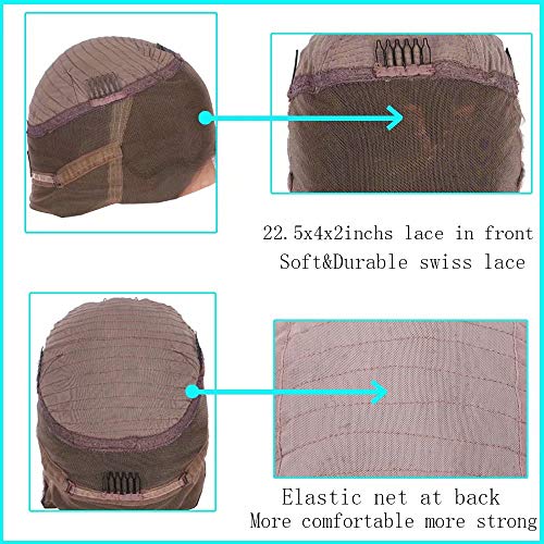 RHAH Glue Less 360 Lace Frontal Wigs 8A Grade Brazilian Virgin Body Wave Human Hair 360 Wig (22 -inch with 180% Density) - Image 5