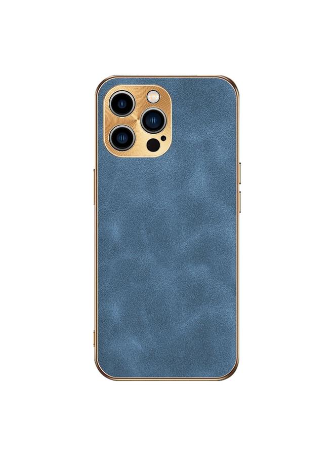 زبون جراب لهاتف iPhone 13 Pro مصنوع من جلد الحمل الكهربائي - Image 1