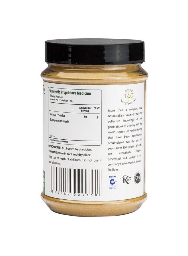 bixa BOTANICAL Brahmi Powder - 200 gm (Bacopa monnieri) Brain Vitality, | Intelligence & Focus | 100% Organic and Natural Herbal Supplement Bixa Botanical - Image 5