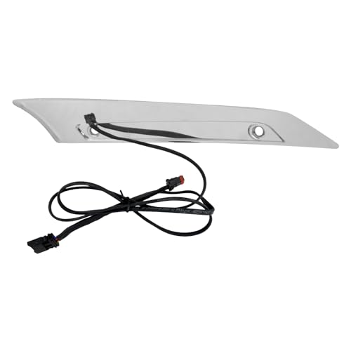 CARGLETRUE Windshield Trim Lights Windscreen Fairing Led Running Light Turn Signals Fit For Harley Road Glide Models 2015-2023 Chrome Smoke - Image 5