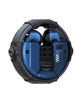 XKT10 wireless bluetooth headphones Mecha style Design Metal Material Gamer Headset Waterproof Noise Reduction With Microphone Blue