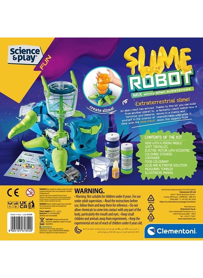 Clementoni - Science & Play Creative Kit Make your own Slime Robot - 61354