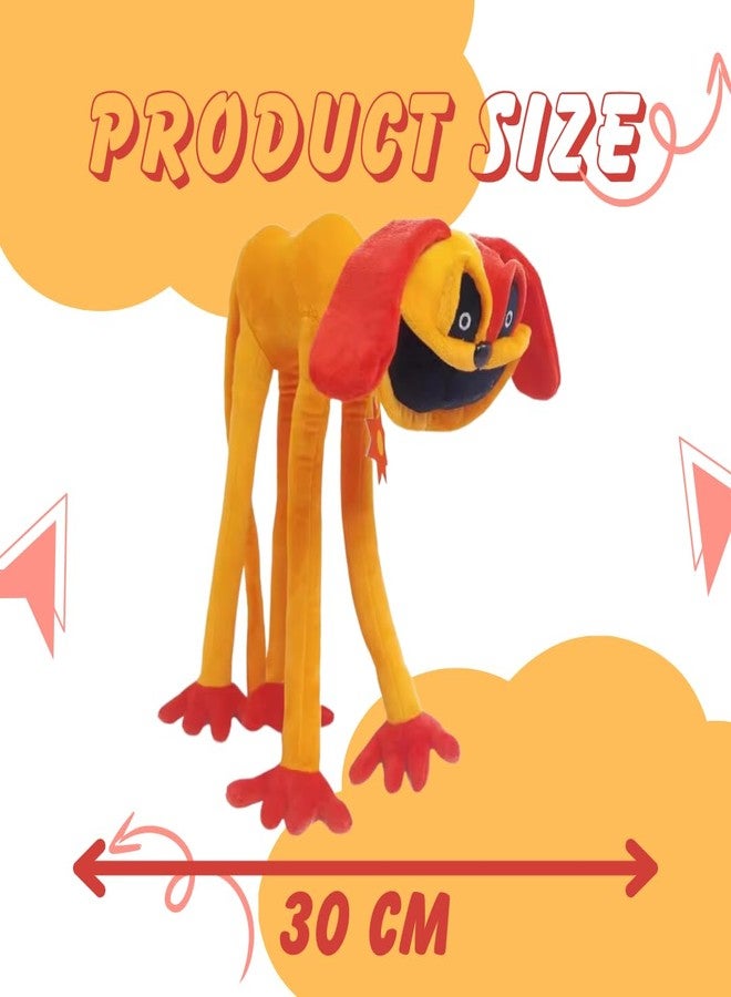 TechMax Solution Cute Orange Big Smile Dog Plush - Image 2