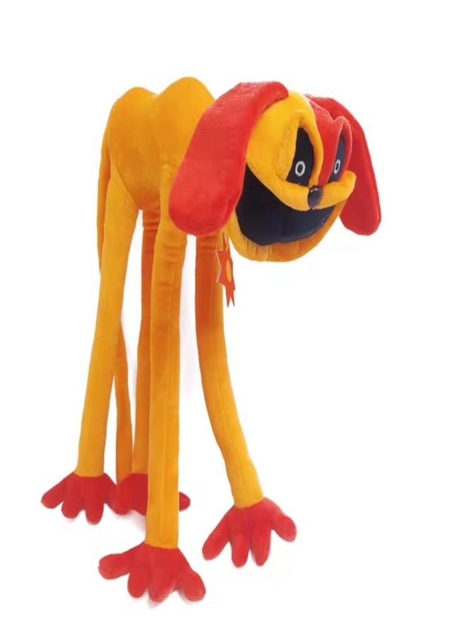 TechMax Solution Cute Orange Big Smile Dog Plush - Image 1