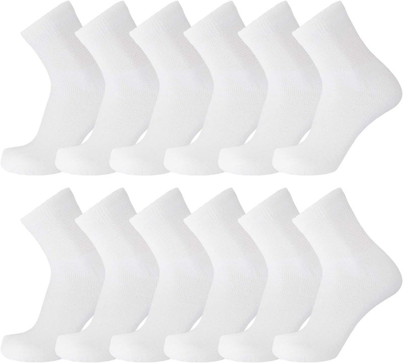 Brooklyn Socks Big and Tall Diabetic Neuropathy Ankle Socks King Size Mens Athletic Quarter Socks Size 1316 - Image 1